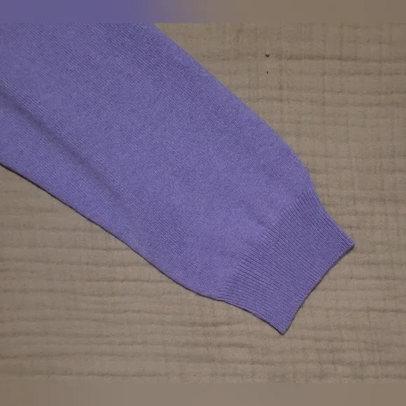 ​NWT John W. Nordstrom 100% Cashmere V-Neck Sweater - Lavender - Large